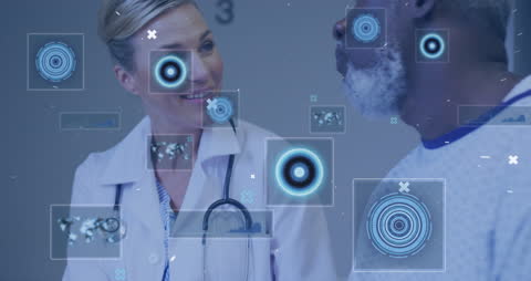 Caucasian Doctor and Patient Discussing Health Data