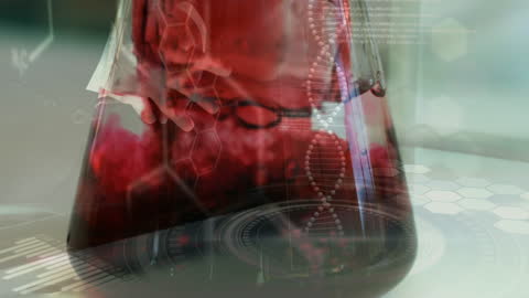 Scientific Research with DNA Data Processing Animation