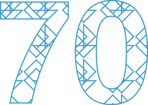Transparent 70 with Intricate Blue Geometric Pattern Design - Download Free Stock Videos Pikwizard.com