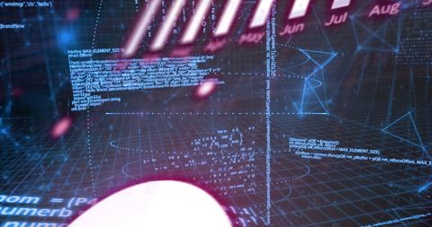 Futuristic Digital Interface with Binary Code and 3D Elements - Download Free Stock Images Pikwizard.com