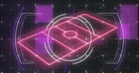 Futuristic Digital Interface with Conceptual Geometry