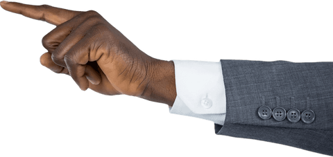 Transparent Black Businessman Pointing Hand Gesture - Download Free Stock Videos Pikwizard.com