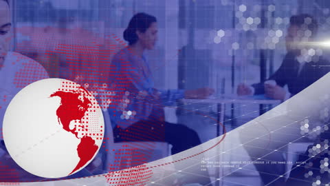 Global Financial Analytics Over Business Meeting Concept