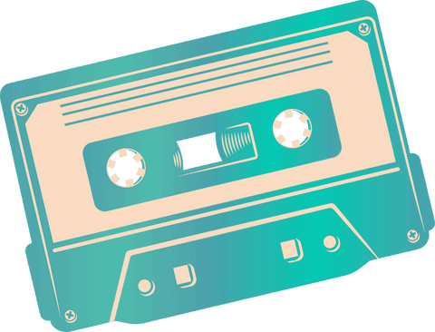 retro cassette tape on transparent background vintage style - Download Free Stock Videos Pikwizard.com