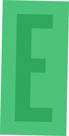block-style e inside green rectangle on transparent background - Download Free Stock Videos Pikwizard.com