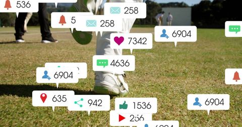 Cricket Concept Combining Social Media and Digital Analytics