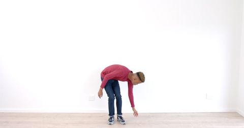 Youthful Dance Movement Indoors Against White Background - Download Free Stock Images Pikwizard.com