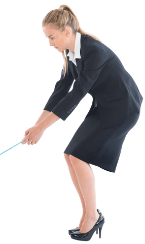 businesswoman pulling rope concept isolated transparent - Download Free Stock Videos Pikwizard.com
