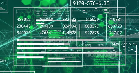 Futuristic Data Interface with Dynamic Graphs and Analyzing Numbers