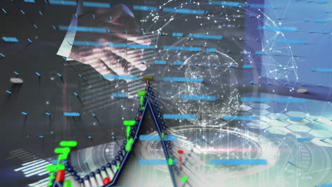 Futuristic Business Technology and Data Visualization Concept