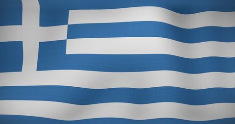 Waving flag of greece symbolizing national pride and patriotism
