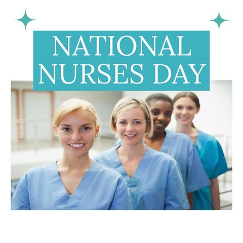 Celebrating National Nurses Day with Diverse Female Healthcare Professionals - Download Free Stock Templates Pikwizard.com