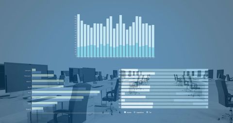 Digital Data Processing Over Modern Office Environment - Download Free Stock Images Pikwizard.com