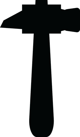 black hammer silhouette on transparent background - Download Free Stock Videos Pikwizard.com