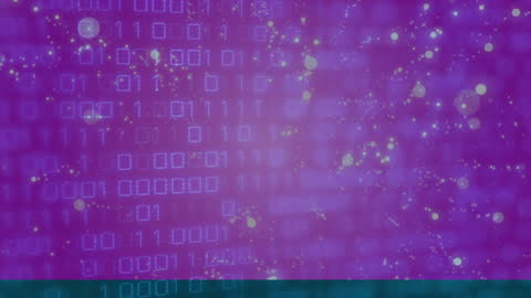 Innovative Digital Background with Data and Particles