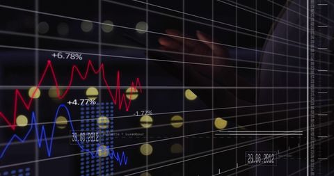 Data Visualization on Tablet Screen with Graph Interface - Download Free Stock Images Pikwizard.com