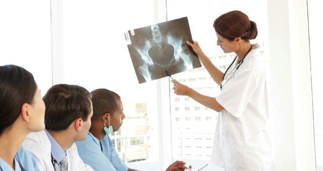 Medical team discussing an xray during meeting at the hospital - Download Free Stock Photos Pikwizard.com