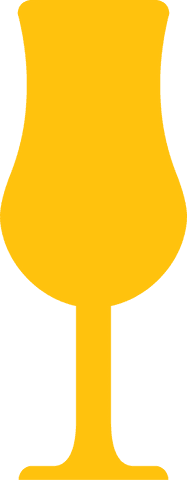 Large Yellow Glass on Transparent Background for Celebrations - Download Free Stock Videos Pikwizard.com