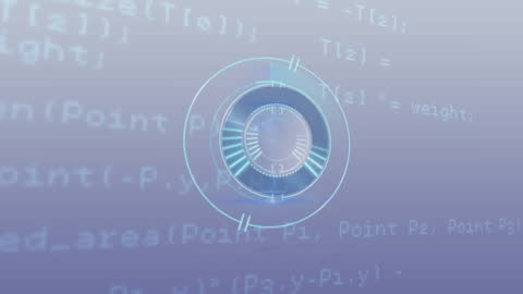 Futuristic Data Scope with Digital Interface Elements