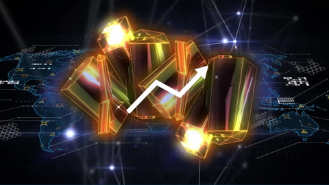 Energetic Data Flow Through Crystals in Digital World Map