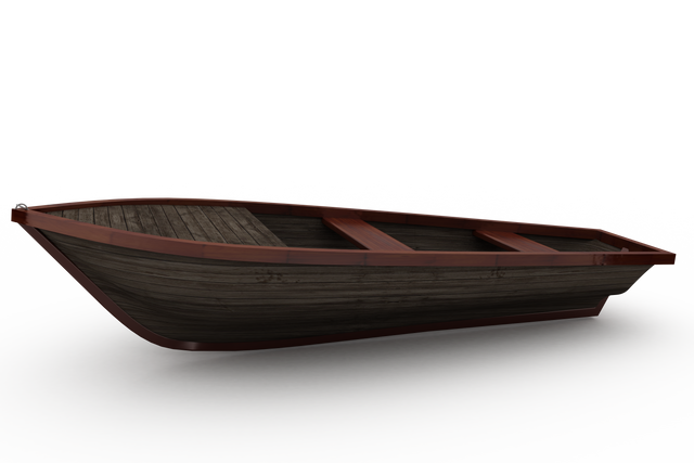 Transparent Classic Brown Wooden Boat with Shadows - Download Free Stock Videos Pikwizard.com