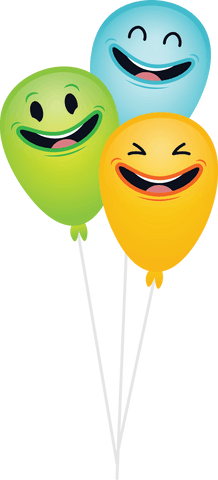 smiling balloons on transparent background for celebrations - Download Free Stock Videos Pikwizard.com
