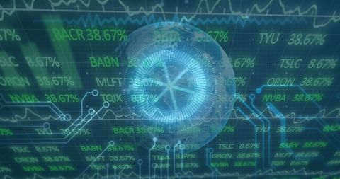 Stock Market Widgets Overlaying Digital World - Download Free Stock Images Pikwizard.com
