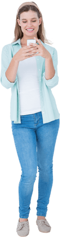 Smiling Woman Successfully Browsing Transparent Background - Download Free Stock Videos Pikwizard.com