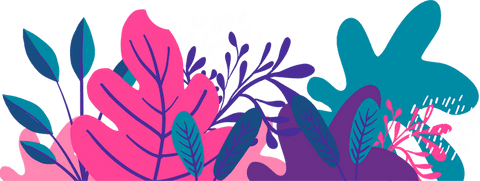 Vibrant botanical foliage on transparent background