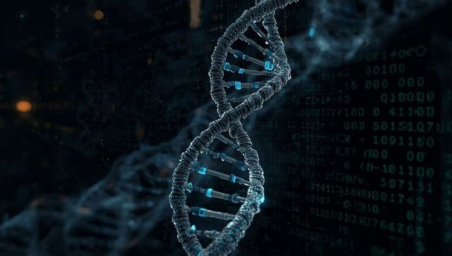 Rotating Genetic Helix in Digital Code Environment