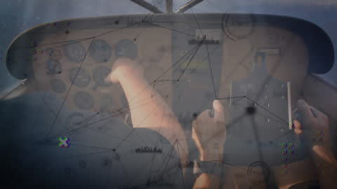 Visualization of Data Networks Overlaid on Aircraft Dashboard