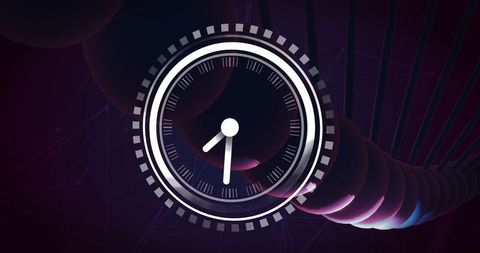 Clock Overlay on DNA Strand Signifying Time in Genetic Research - Download Free Stock Images Pikwizard.com