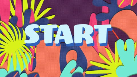 Bright Abstract Floral Start Animation Background