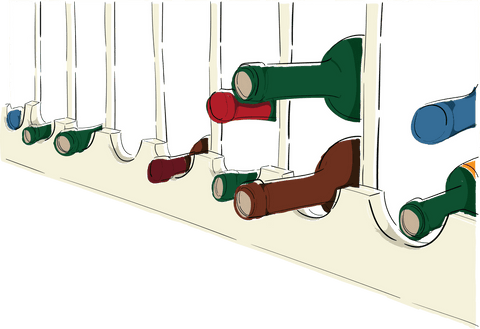 transparent wine bottles on modern rack illustration - Download Free Stock Videos Pikwizard.com