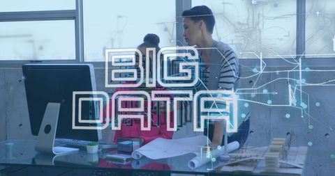 Diverse Team Analyzing Big Data Concepts
