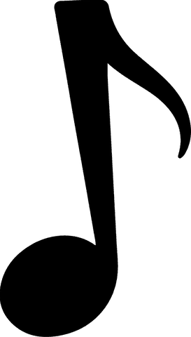 transparent eighth note silhouette on white background - Download Free Stock Videos Pikwizard.com