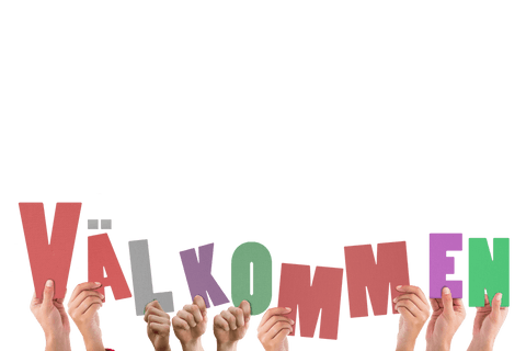Hands Holding Välkommen Sign on Transparent Background - Download Free Stock Videos Pikwizard.com