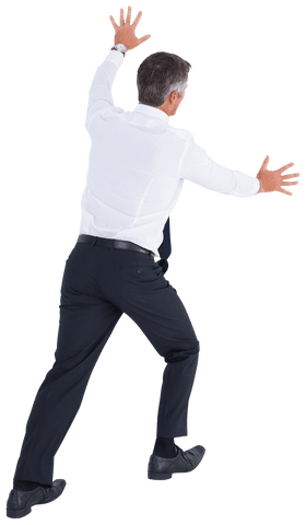 businessman standing on transparent cube pulling rope - Download Free Stock Videos Pikwizard.com