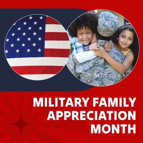 Military Family Appreciation Month Celebration with Childhood Embrace - Download Free Stock Templates Pikwizard.com