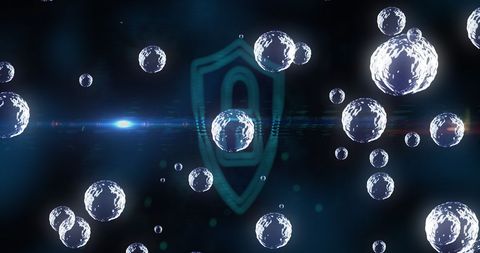 Digital Network Security with Padlock and Illumination - Download Free Stock Images Pikwizard.com