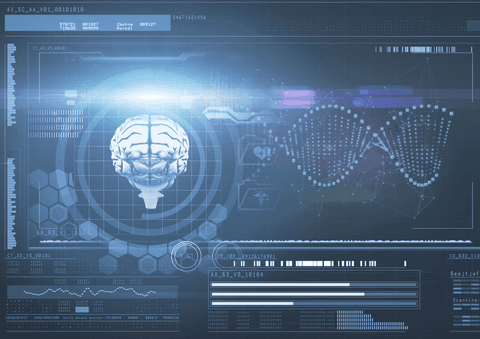 Futuristic Digital Interface with Human Brain on Transparent Background - Download Free Stock Videos Pikwizard.com