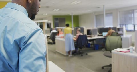 Professional Business Environment with Team Collaboration in Modern Office - Download Free Stock Images Pikwizard.com