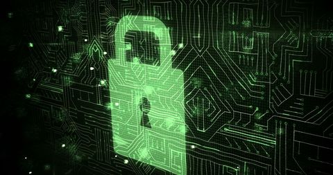 Futuristic Digital Padlock on Hyper-Connected Circuit Board - Download Free Stock Images Pikwizard.com