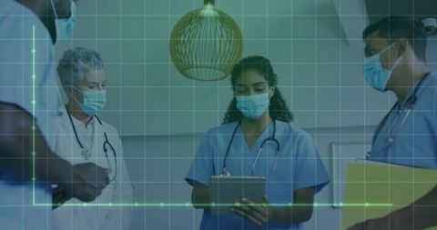 Healthcare Professionals Analyzing Data on Medical Rounds