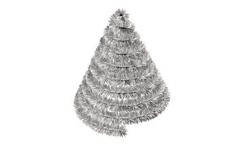 transparent silver tinsel forming christmas tree shape - Download Free Stock Videos Pikwizard.com