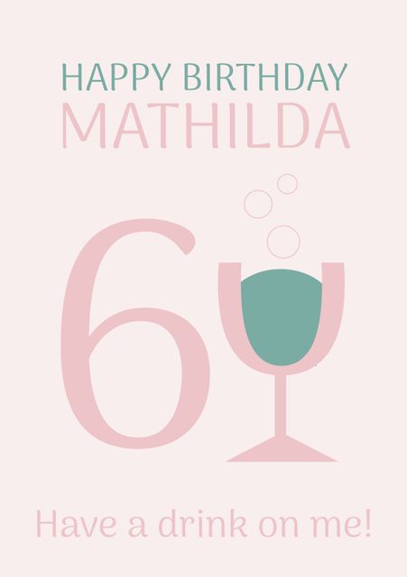 Elegant Birthday Invitation for Wine Toast, Celebrating Mathilda's 60th Birthday - Download Free Stock Videos Pikwizard.com