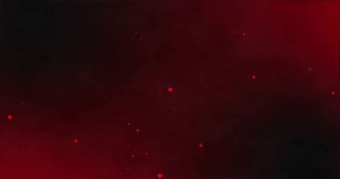 Abstract Red and Black Background with Floating Light Spots