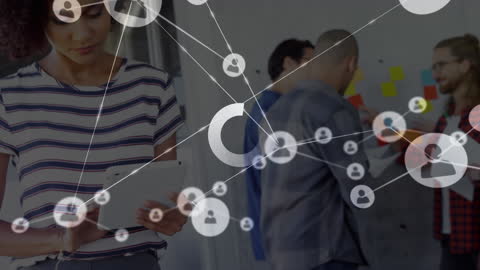 Digital Networking in Modern Business Office