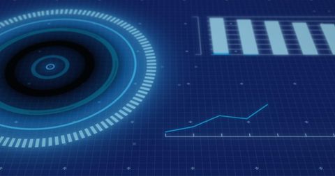 Futuristic Digital Interface with Graphs and Patterns - Download Free Stock Images Pikwizard.com