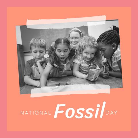 children excitedly exploring fossils on national fossil day - Download Free Stock Templates Pikwizard.com